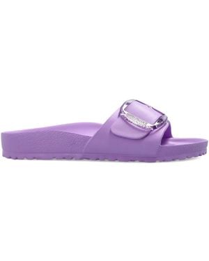Birkenstock Madrid Buckle-Fastening Slides - Purple