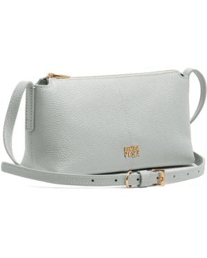 Bimba Y Lola Stone- Leather Mini Crossbody Bag - Grey