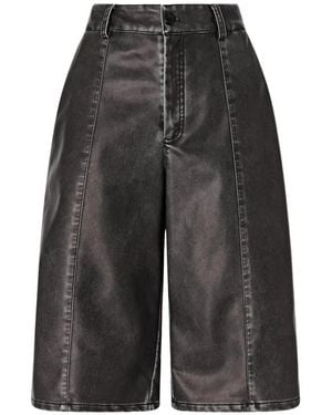 Pinko Bucaneve Canvas Bermuda Shorts - Grey