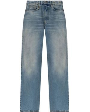 R13 Wide-Leg Distressed Jeans - Blue