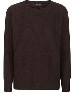 Aragona Kasjmier Trui Met Raglan Mouwen - Bruin