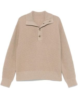 Nanushka Grob Gerippter Pullover - Natur