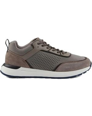 Paul & Shark Panelled-Design Sneakers - Gray