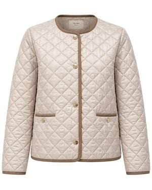 Max Mara Quilted Padded Jacket - Natural