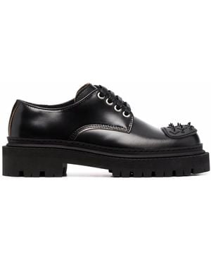 CAMPERLAB Eki Spike-Studded Leather Shoes - Black