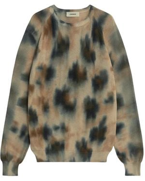 A PAPER KID Tie-Dye Jumper - Green