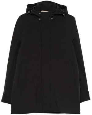 Woolrich Hooded Coat - Black
