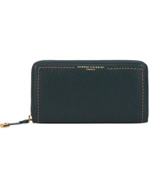Gianni Chiarini Grained Zip-Around Wallet - Gray