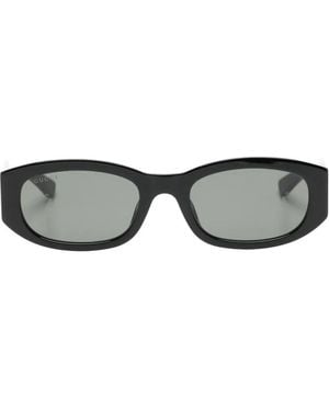 Gucci Logo-Detail Sunglasses - Grey