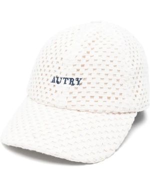 Autry Embroidered Baseball Cap - White