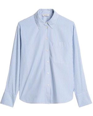 Marc O' Polo Striped Long-Sleeve Shirt - Blue