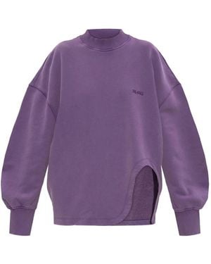 The Attico Side-Slit Sweatshirt - Purple