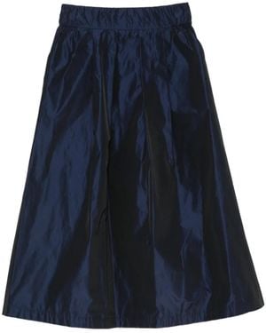 Whyci Pleated Taffeta-Effect Maxi Skirt - Blue