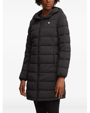 Guess Hooded Padded Coat - Black