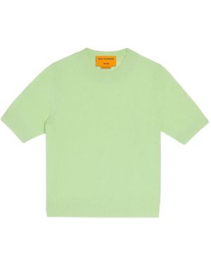 Guest In Residence T-Shirt aus Kaschmir - Grün