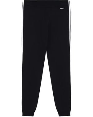 Miu Miu Pantalon À Bandes Latérales - Bleu