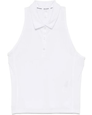 DKNY Poloshirt Mit Racerback - Weiß