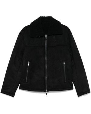ARMANI EXCHANGE Faux-Suede Jacket - Black
