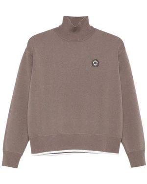 KENZO Stehkragen-Pullover Mit Boke Flower 2.0-Stickerei - Braun