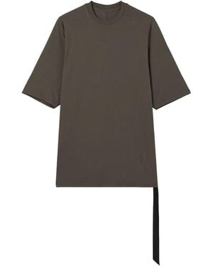 Rick Owens Strap-Detail Oversized T-Shirt - Grey