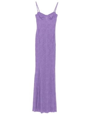 Norma Kamali Underwire Fishtail Gown - Purple
