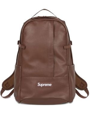 Supreme Leather Backpack - Brown
