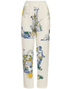 Amir Slama Graphic-Print Pants - White