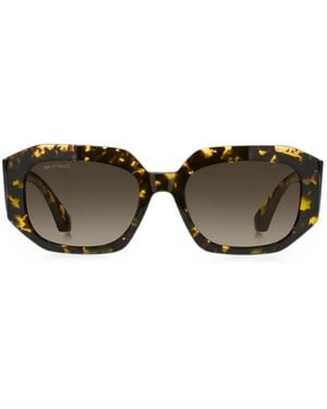 Etro Tortoiseshell-Effect Rectangle-Frame Sunglasses - Brown