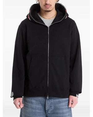 A Bathing Ape Shark Full-Zip Hoodie - Black