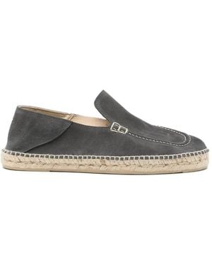 Manebí Espadrilles Mit Kontrastnähten - Grau