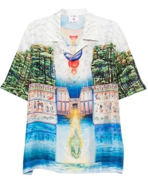 CASABLANCA Silk Shirt - Blue