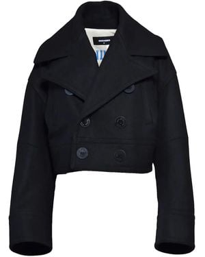 DSquared² Double-Breasted Jacket - Blue