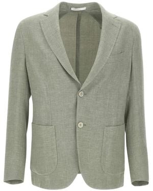 Eleventy Patch-Pockets Blazer - Green