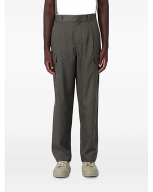 ARMANI EXCHANGE Belt-Loop Pleated Cargo Trousers - Grey