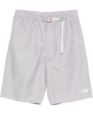 The North Face Checked Zip-Pocket Shorts - White