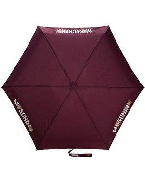 Moschino Parapluie Teddy Bear À Logo Imprimé - Violet