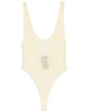 Wardrobe NYC Sheer Tank Bodysuit - White