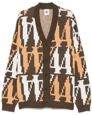 WOOD WOOD Leo Cardigan - Brown