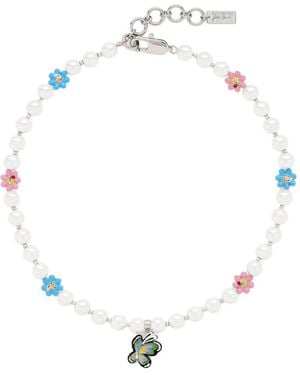 Marc Jacobs X Hattie Stewart Collier The Garden Pearl Station - Blanc