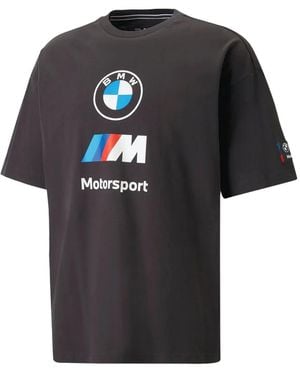PUMA X Bmw Motorsport Logo-Print T-Shirt - Black
