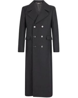 John Richmond Double-Breasted Coat - Black