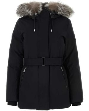 Mackage Jeni Daunenjacke Mit Gürtel - Schwarz