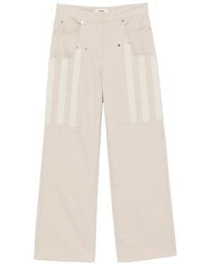 Fendi Belt-Loop Pocket Jeans - White