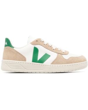 Veja V-10 Low-Top Trainers - Natural