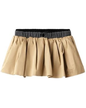 Miu Miu Chino Miniskirt - Metallic
