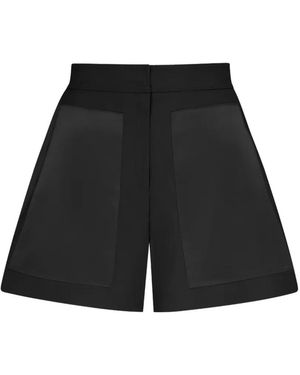 Violante Nessi Bolle Shorts Mit Geometrischen Einsätzen - Schwarz