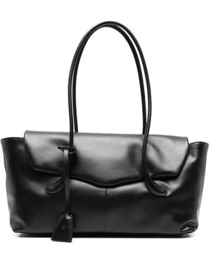Low Classic Mini Haricot Tote Bag - Black