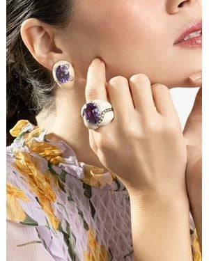 Andreoli Diamond Amethyst Ring - Natural
