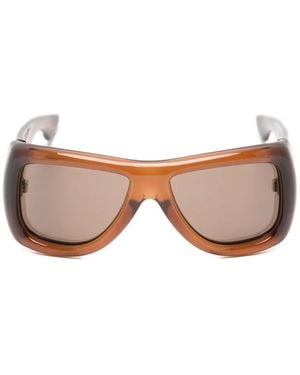Saint Laurent Howl Rectangle-Frame Sunglasses - Pink