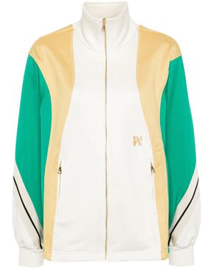 Palm Angels Colour-Block Track Jacket - Green
